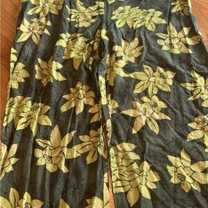 Victoria's Secret Floral Lounge Pants - Green and Yellow